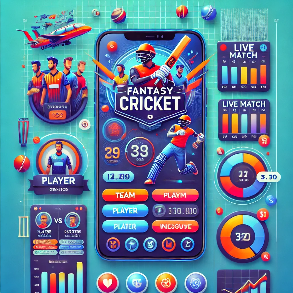 Fantasy Cricket App on Mobile